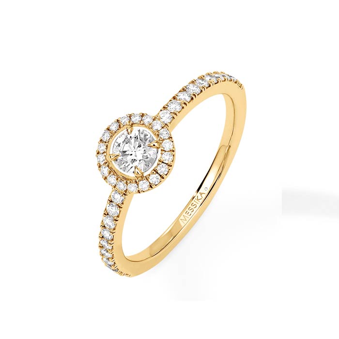 Women Jewellery  MESSIKA, Joy Brilliant Cut 0.25ct Diamond Yellow Gold Ring, SKU: 04163-YG | watchapproach.com