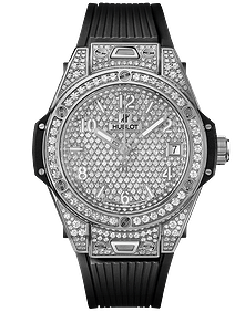 One Click Steel Full Pave / 39mm