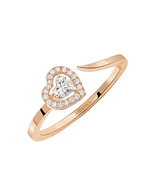 Joy Cœur 0.15ct Diamond Pink Gold Ring