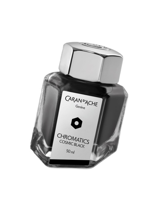  CARAN D’ACHE, Chromatics Cosmic Black Ink Bottle 50 ml, SKU: 8011.009 | watchapproach.com