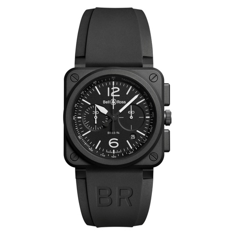 Men's watch / unisex  BELL & ROSS, BR 03-94 Black Matte / 42mm, SKU: BR0394-BL-CE | watchapproach.com