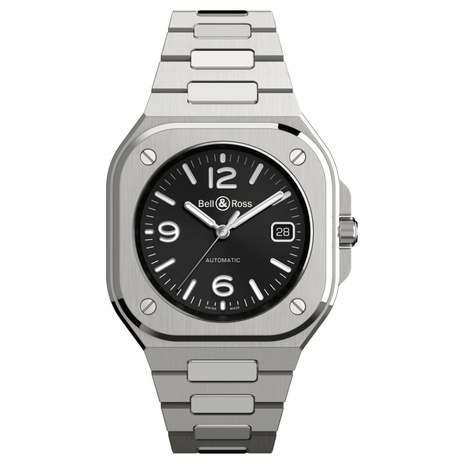 Men's watch / unisex  BELL & ROSS, BR 05 Black Steel / 40mm, SKU: BR05A-BL-ST/SST | watchapproach.com