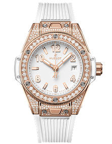 Big Bang One Click King Gold White Pave / 33mm
