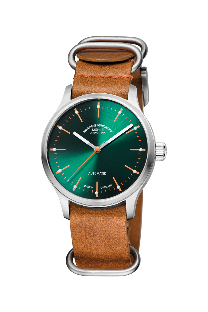 Men's watch / unisex  MÜHLE-GLASHÜTTE, Panova Green / 40mm, SKU: M1-40-76-LB-II | watchapproach.com