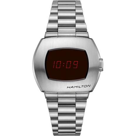 Men's watch / unisex  HAMILTON, American Classic PSR Digital Quartz / 40.8mm x 34.7mm, SKU: H52414130 | watchapproach.com