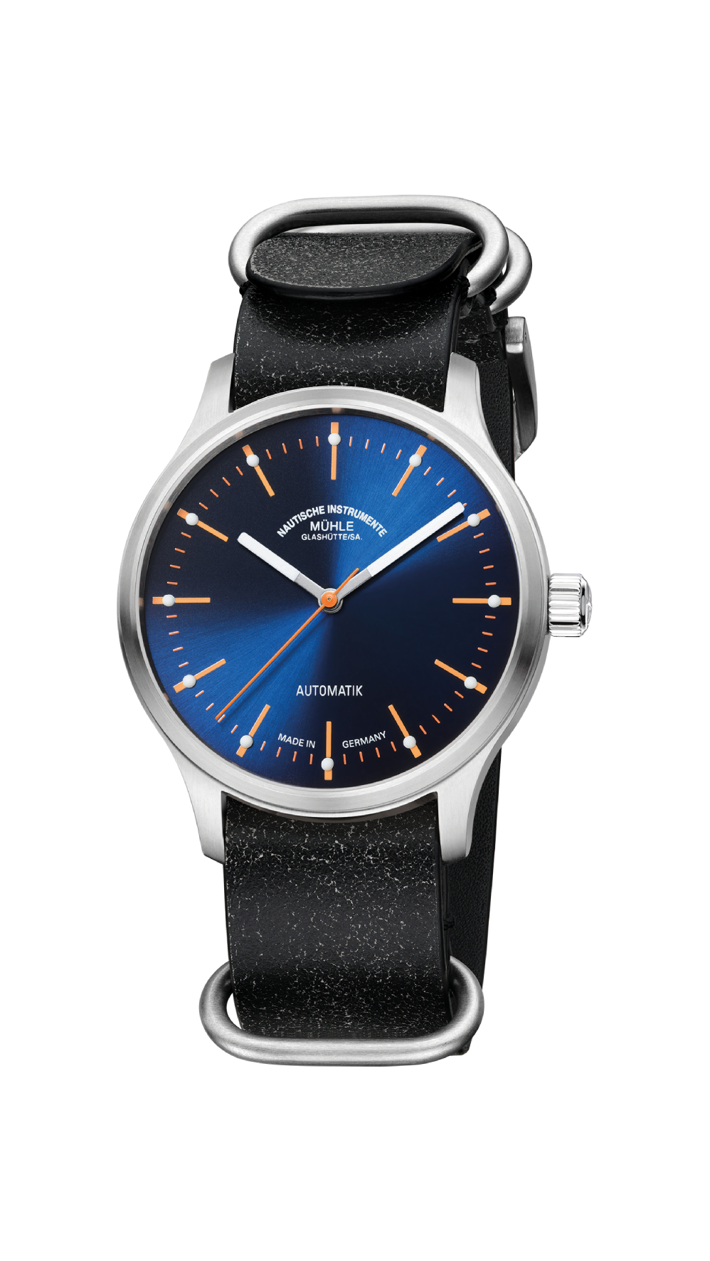 Men's watch / unisex  MÜHLE-GLASHÜTTE, Panova Blue / 40mm, SKU: M1-40-72-LB-III | watchapproach.com