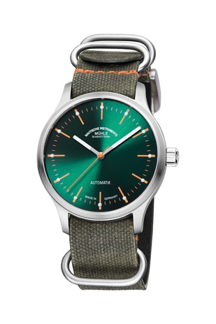 Men's watch / unisex  MÜHLE-GLASHÜTTE, Panova Green / 40mm, SKU: M1-40-76-NB-II | watchapproach.com
