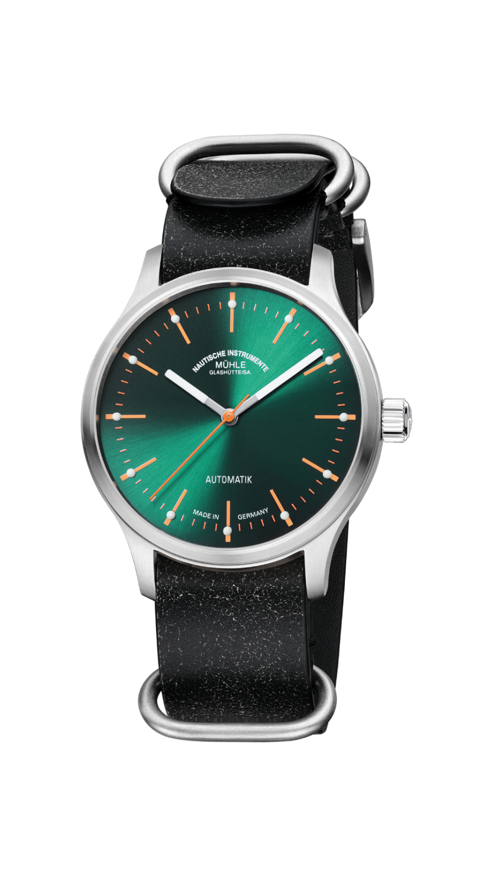 Men's watch / unisex  MÜHLE-GLASHÜTTE, Panova Green / 40mm, SKU: M1-40-76-LB-III | watchapproach.com