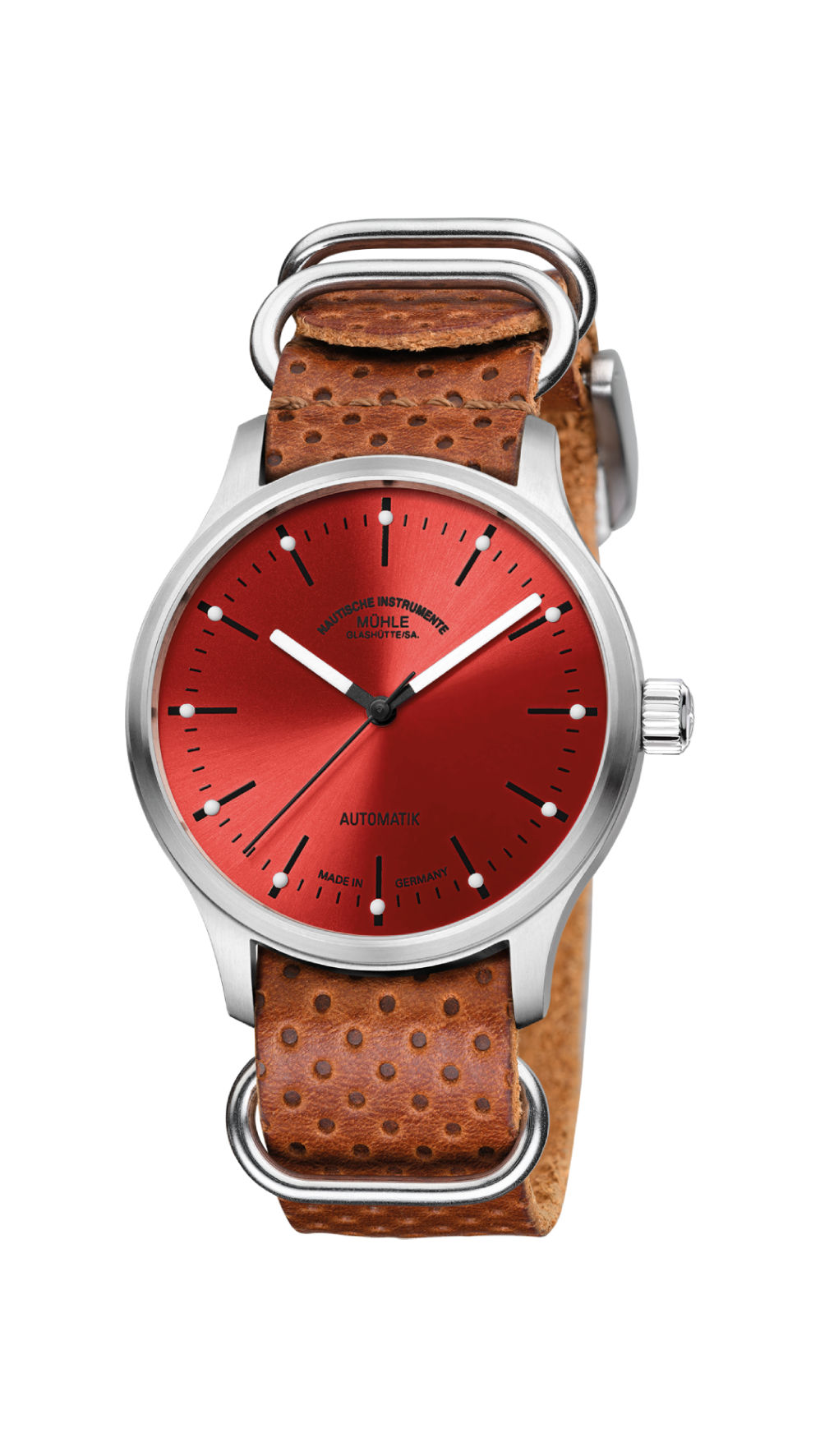 Men's watch / unisex  MÜHLE-GLASHÜTTE, Panova Red / 40mm, SKU: M1-40-78-LB-I | watchapproach.com