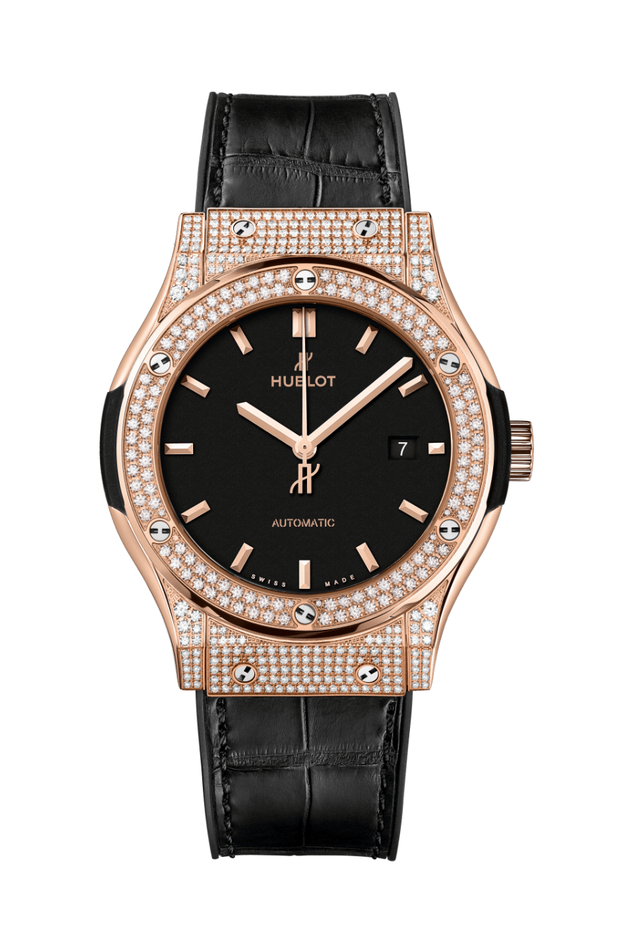 Men's watch / unisex  HUBLOT, Classic Fusion King Gold Pave / 42mm, SKU: 542.OX.1181.LR.1704 | watchapproach.com