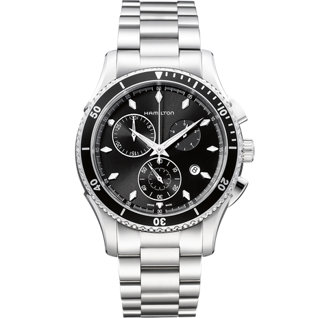 Men's watch / unisex  HAMILTON, Jazzmaster Seaview  Chrono Quartz / 44mm, SKU: H37512131 | watchapproach.com