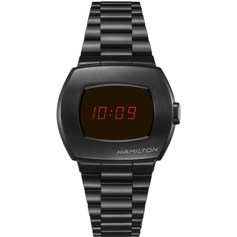 Men's watch / unisex  HAMILTON, American Classic PSR Digital Quartz / 40,8mm x 34,7mm, SKU: H52404130 | watchapproach.com