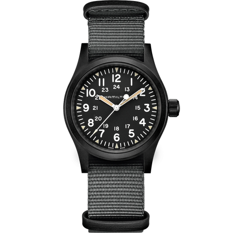 Men's watch / unisex  HAMILTON, Khaki Field Mechanical / 38mm, SKU: H69409930 | watchapproach.com