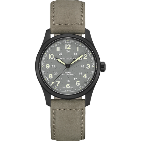 Men's watch / unisex  HAMILTON, Khaki Field Titanium Auto / 38mm, SKU: H70215880 | watchapproach.com