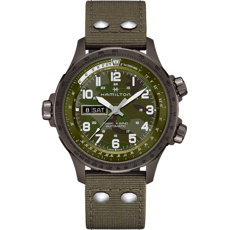 Men's watch / unisex  HAMILTON, Khaki Aviation X-Wind Auto / 45mm, SKU: H77775960 | watchapproach.com