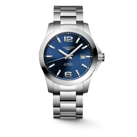Men's watch / unisex  LONGINES, Conquest / 41mm, SKU: L3.777.4.99.6 | watchapproach.com