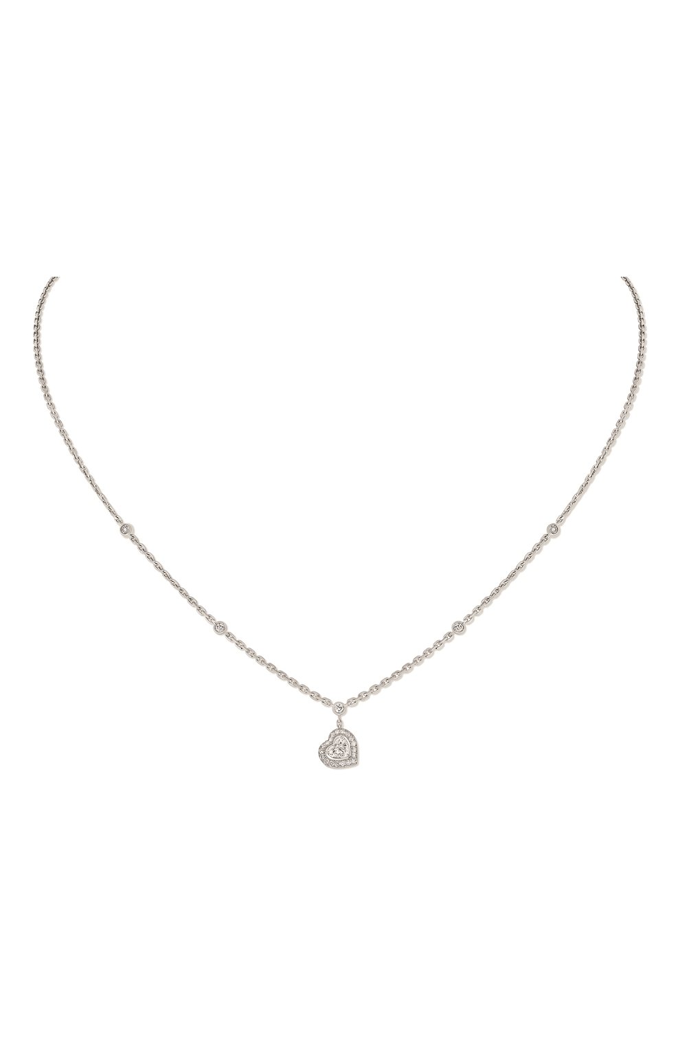 Women Jewellery  MESSIKA, Joy Cœur 0.15ct Diamond White Gold Necklace, SKU: 11437-WG | watchapproach.com