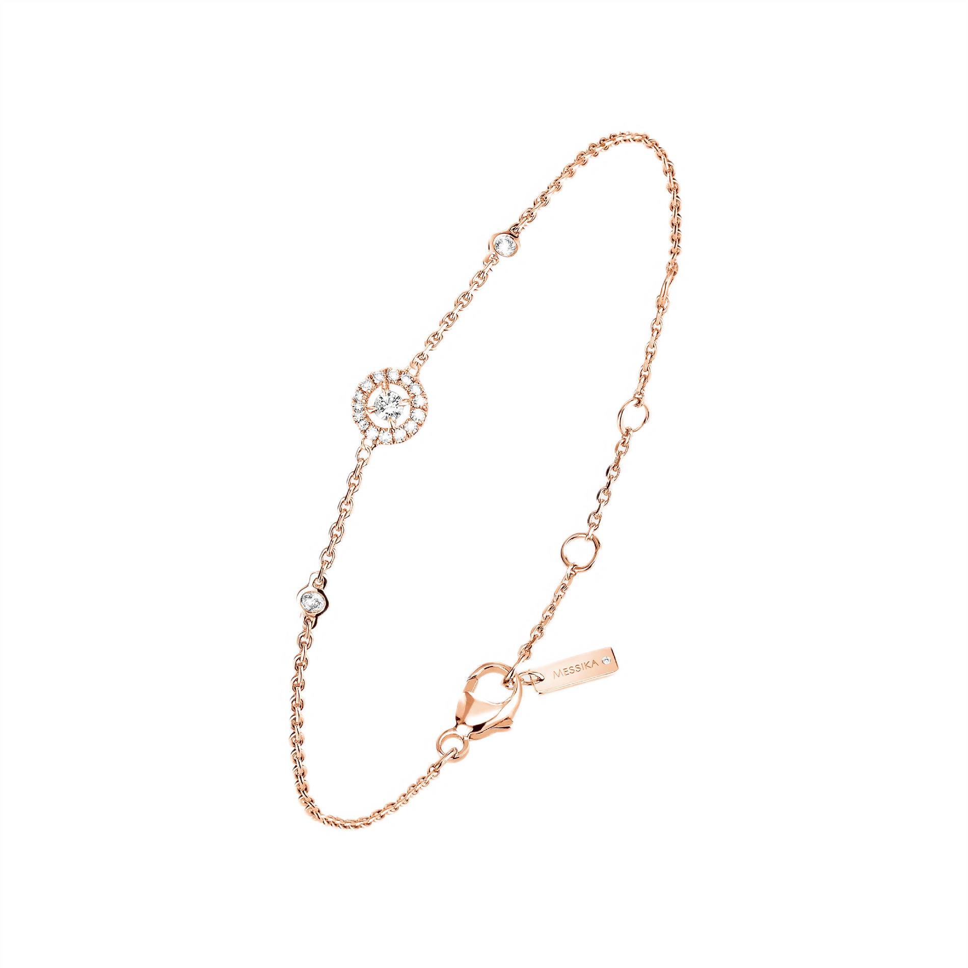 Women Jewellery  MESSIKA, Joy XS Diamond Pink Gold Bracelet, SKU: 05337-PG | watchapproach.com