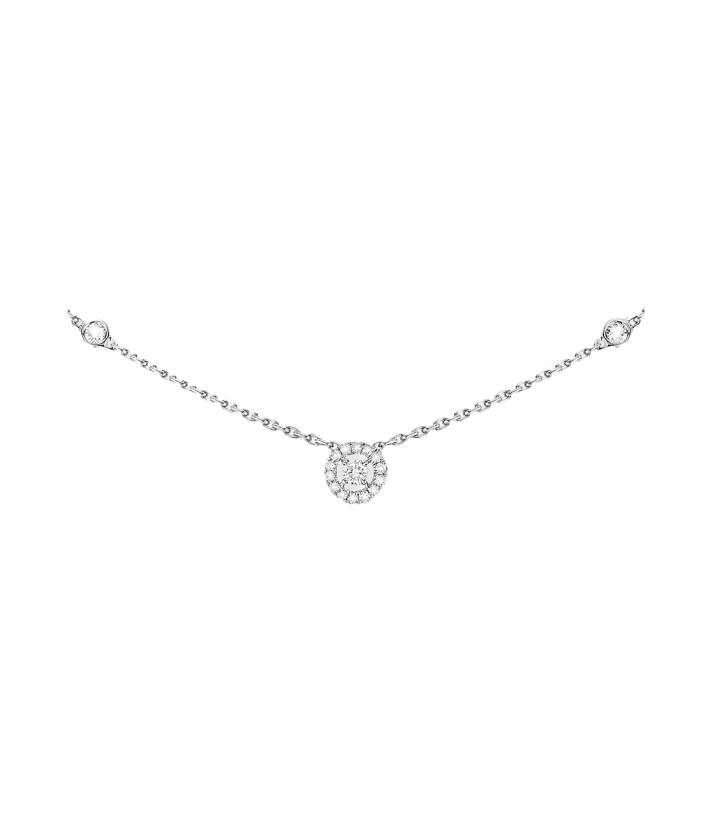 Women Jewellery  MESSIKA, Joy XS Diamond White Gold Necklace, SKU: 05370-WG | watchapproach.com