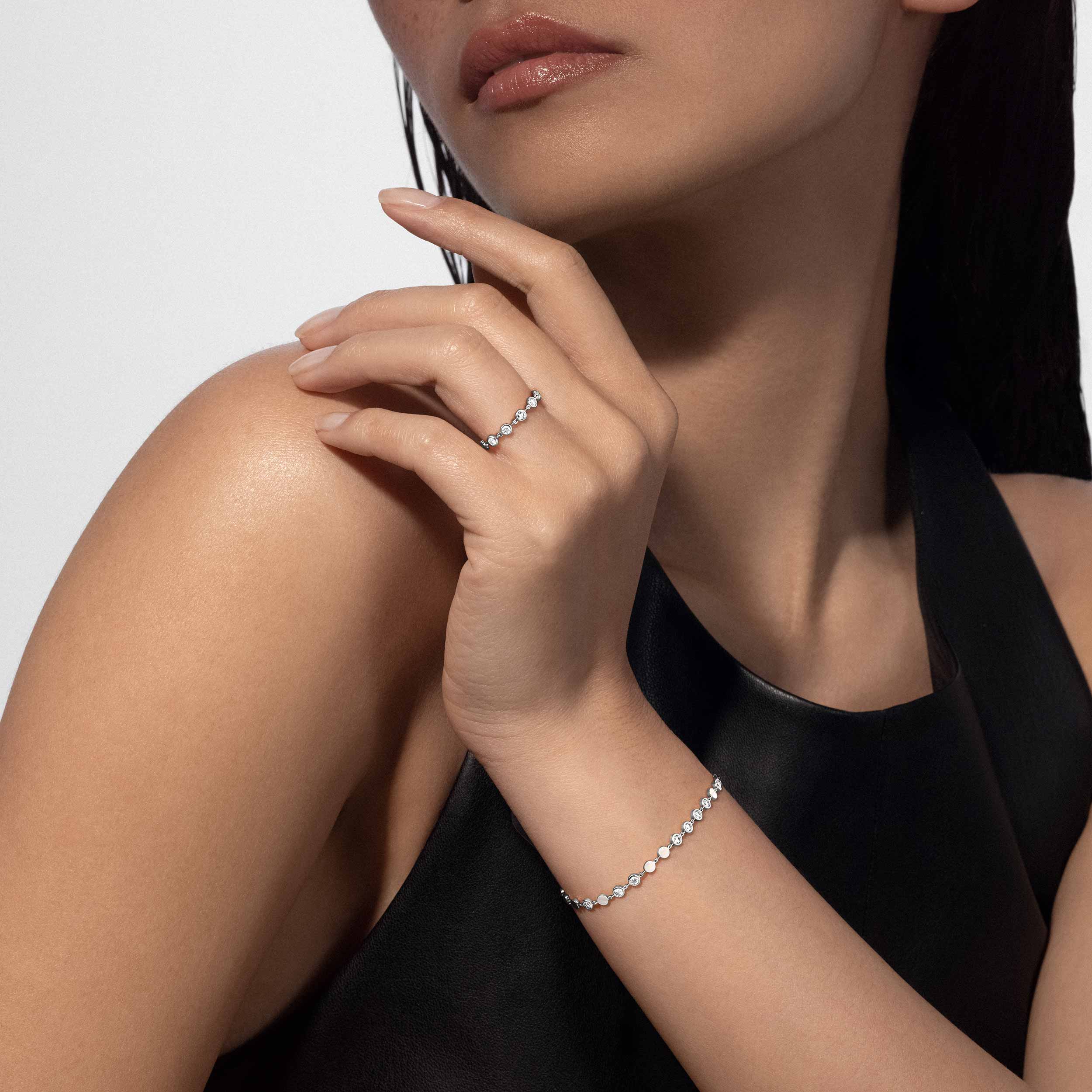 Women Jewellery  MESSIKA, D-Vibes SM White Gold Diamond Bracelet, SKU: 12350-WG | watchapproach.com
