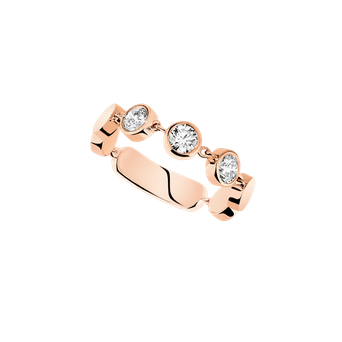 Women Jewellery  MESSIKA, D-Vibes MM Pink Gold Diamond Ring, SKU: 12991-PG | watchapproach.com