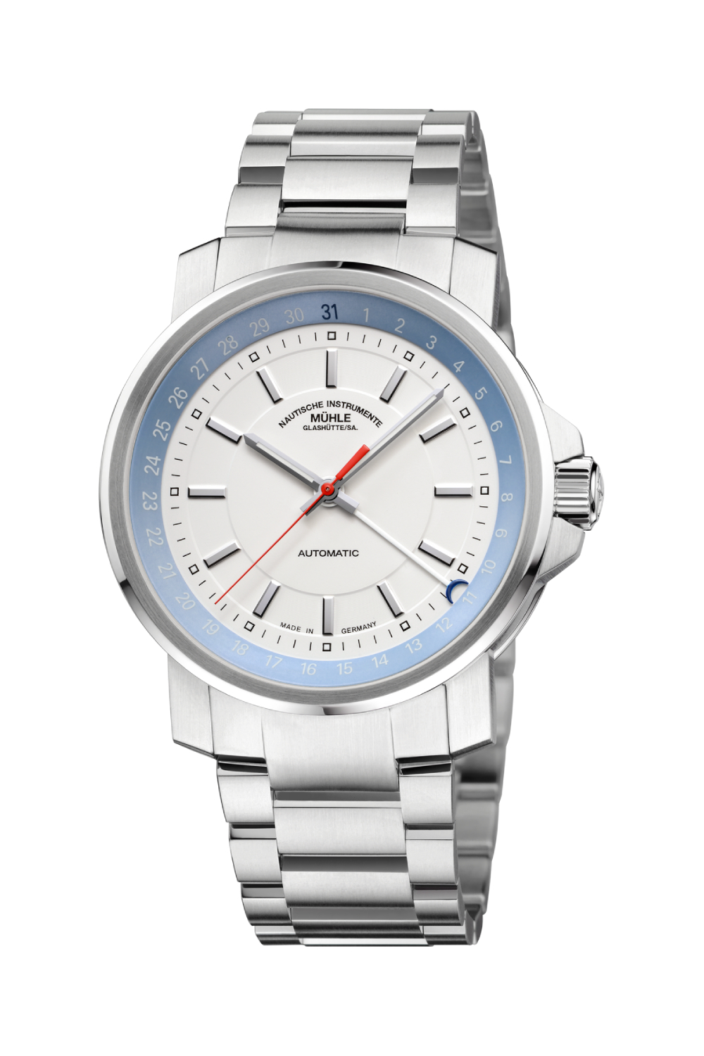 Men's watch / unisex  MÜHLE-GLASHÜTTE, 29ER Pointer Date / 42.4 mm, SKU: M1-25-32-MB | watchapproach.com