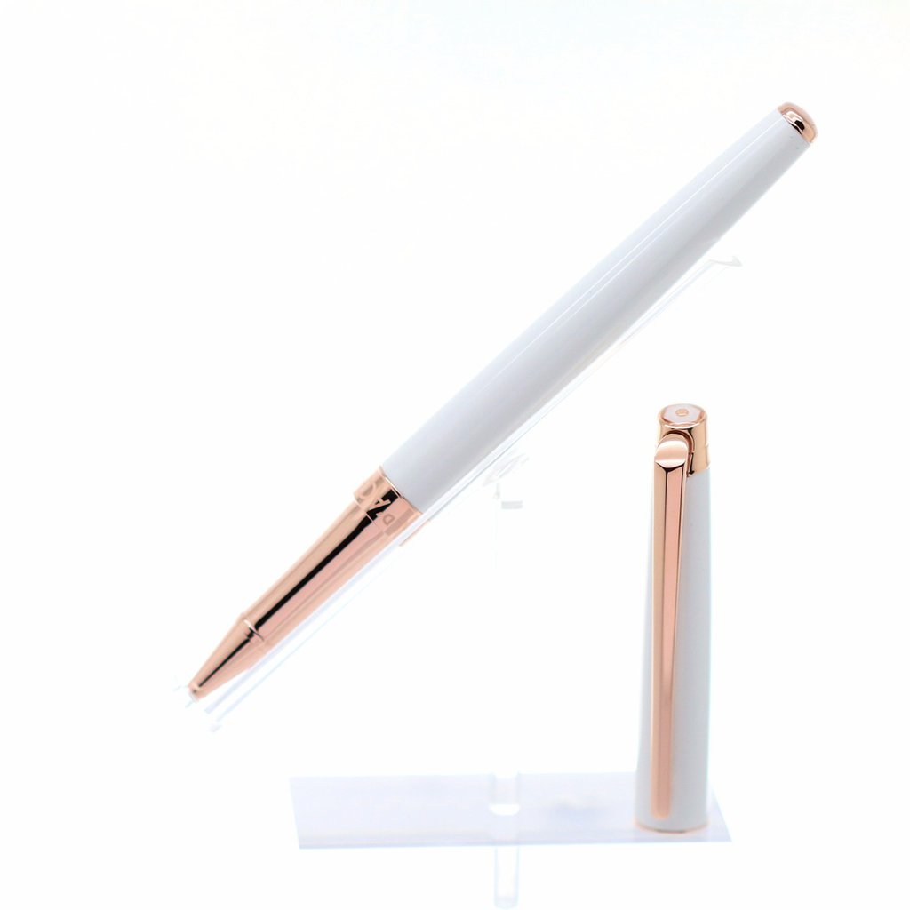  CARAN D’ACHE, Léman Slim White Rose Gold Roller Pen, SKU: 4771.001 | watchapproach.com