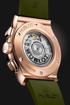 Men's watch / unisex  HUBLOT, Classic Fusion Chronograph King Gold Green  / 42mm, SKU: 541.OX.8980.RX | watchapproach.com