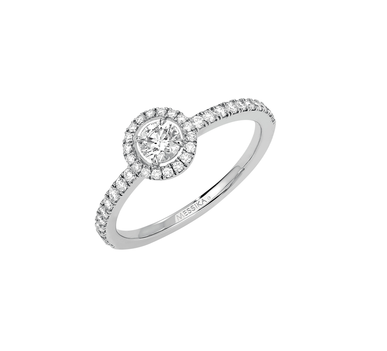 Women Jewellery  MESSIKA, Joy Brilliant Cut 0.25ct Diamond White Gold Ring, SKU: 04163-WG | watchapproach.com
