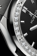 Men's watch / unisex  HUBLOT, Classic Fusion Titanium Diamonds / 38mm, SKU: 565.NX.1470.RX.1204 | watchapproach.com