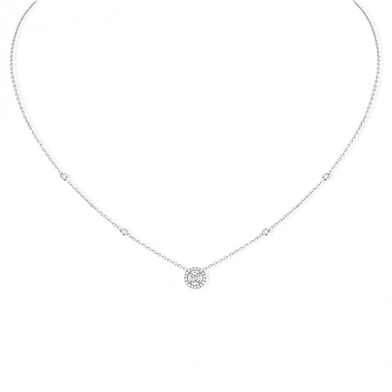 Women Jewellery  MESSIKA, Joy Diamant Rond 0.20ct Diamond White Gold Necklace, SKU: 04281-WG | watchapproach.com