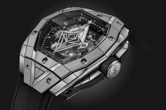 Men's watch / unisex  HUBLOT, Spirit Of Big Bang Sang Bleu Titanium / 42mm, SKU: 648.NX.0107.RX.MXM23 | watchapproach.com