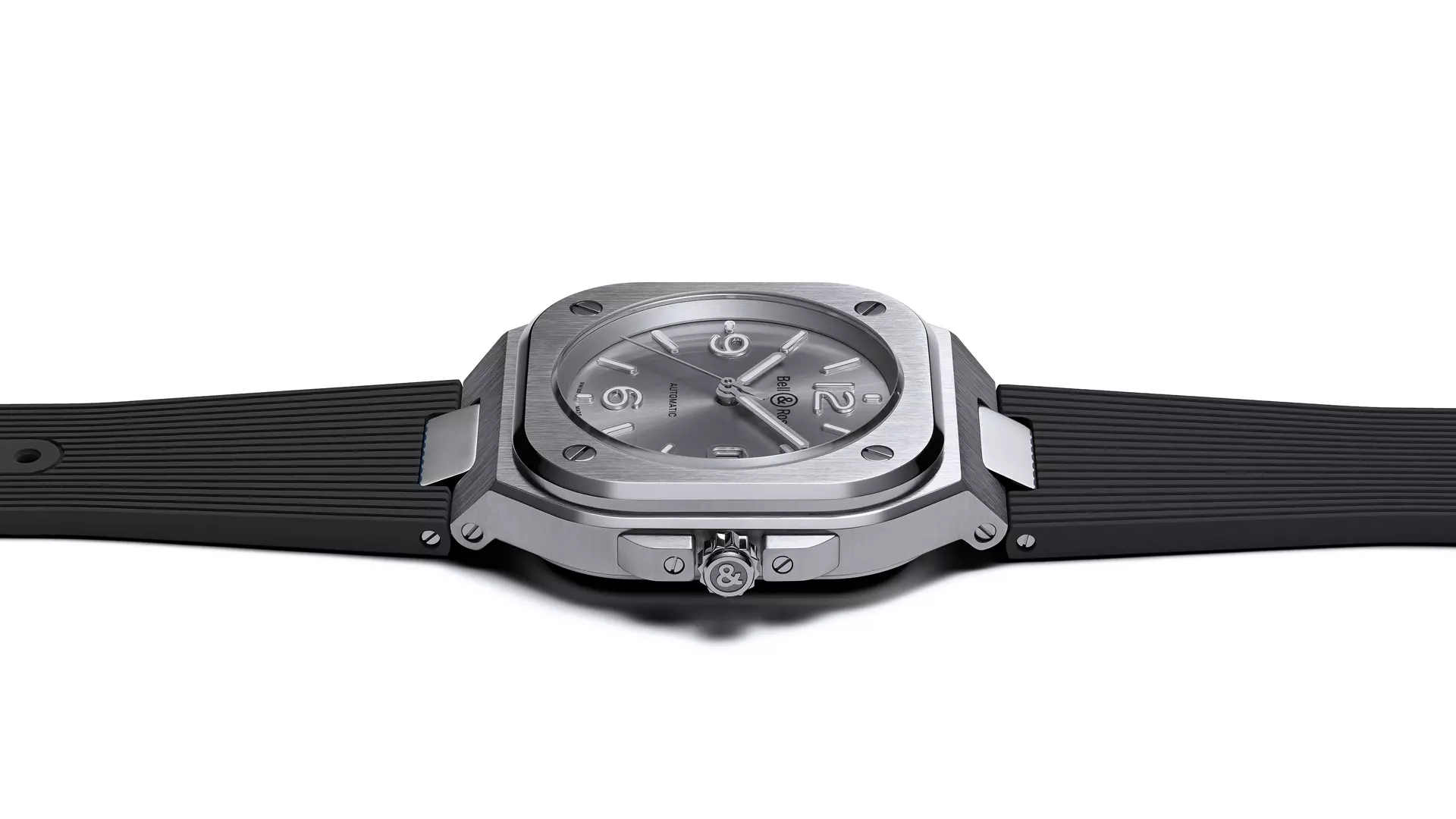 Men's watch / unisex  BELL & ROSS, BR 05 Grey Steel / 40mm, SKU: BR05A-GR-ST/SRB | watchapproach.com