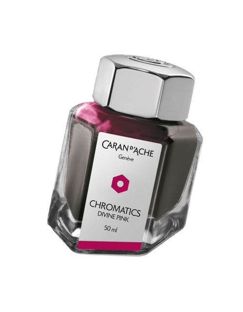  CARAN D’ACHE, Chromatics Divine Pink Ink Bottle 50 ml, SKU: 8011.080 | watchapproach.com