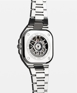 Men's watch / unisex  BELL & ROSS, BR 05 GMT Sky Blue / 41mm, SKU: BR05G-PB-ST/SST | watchapproach.com