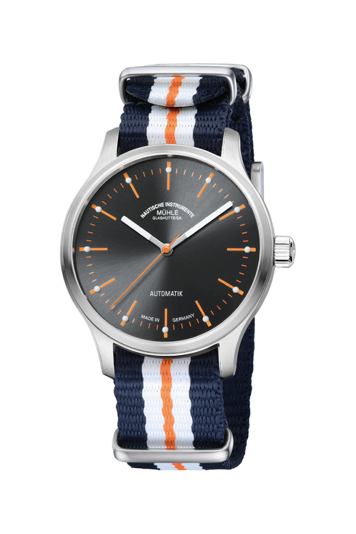 Men's watch / unisex  MÜHLE-GLASHÜTTE, Panova Grey / 40mm, SKU: M1-40-75-NB-I | watchapproach.com