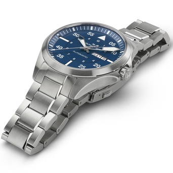 Men's watch / unisex  HAMILTON, Khaki Aviation Pilot Day Date Auto / 42mm, SKU: H64635140 | watchapproach.com