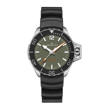 Men's watch / unisex  HAMILTON, Khaki Navy Frogman Auto / 41mm, SKU: H77455360 | watchapproach.com