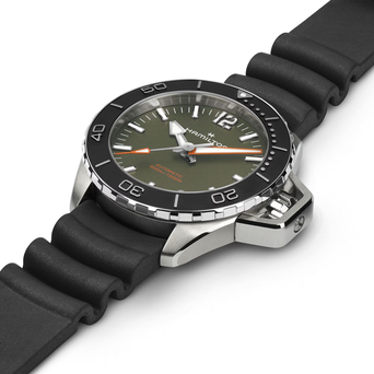 Men's watch / unisex  HAMILTON, Khaki Navy Frogman Auto / 41mm, SKU: H77455360 | watchapproach.com