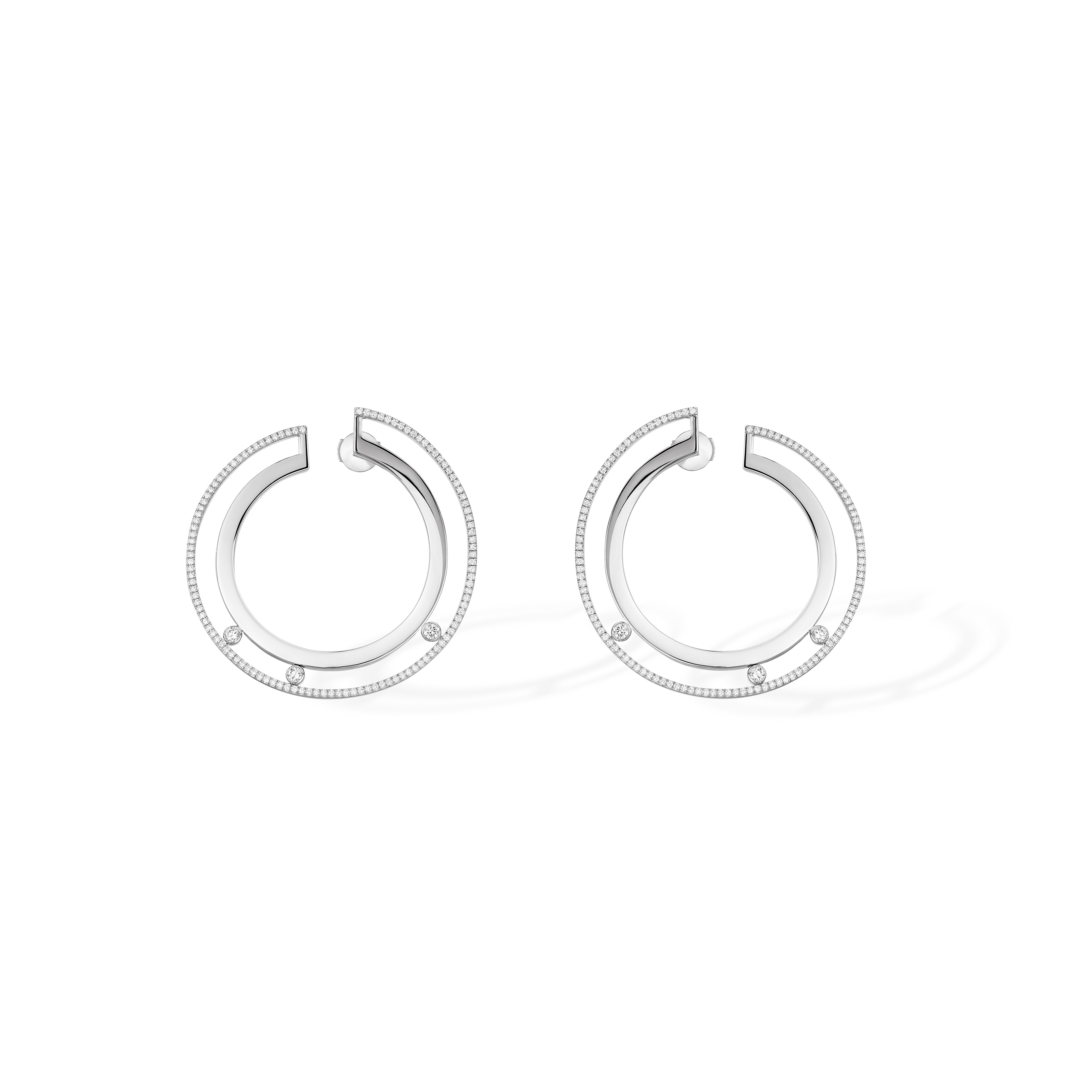Women Jewellery  MESSIKA, Move Romane PM Hoop Earrings, SKU: 06689-WG | watchapproach.com