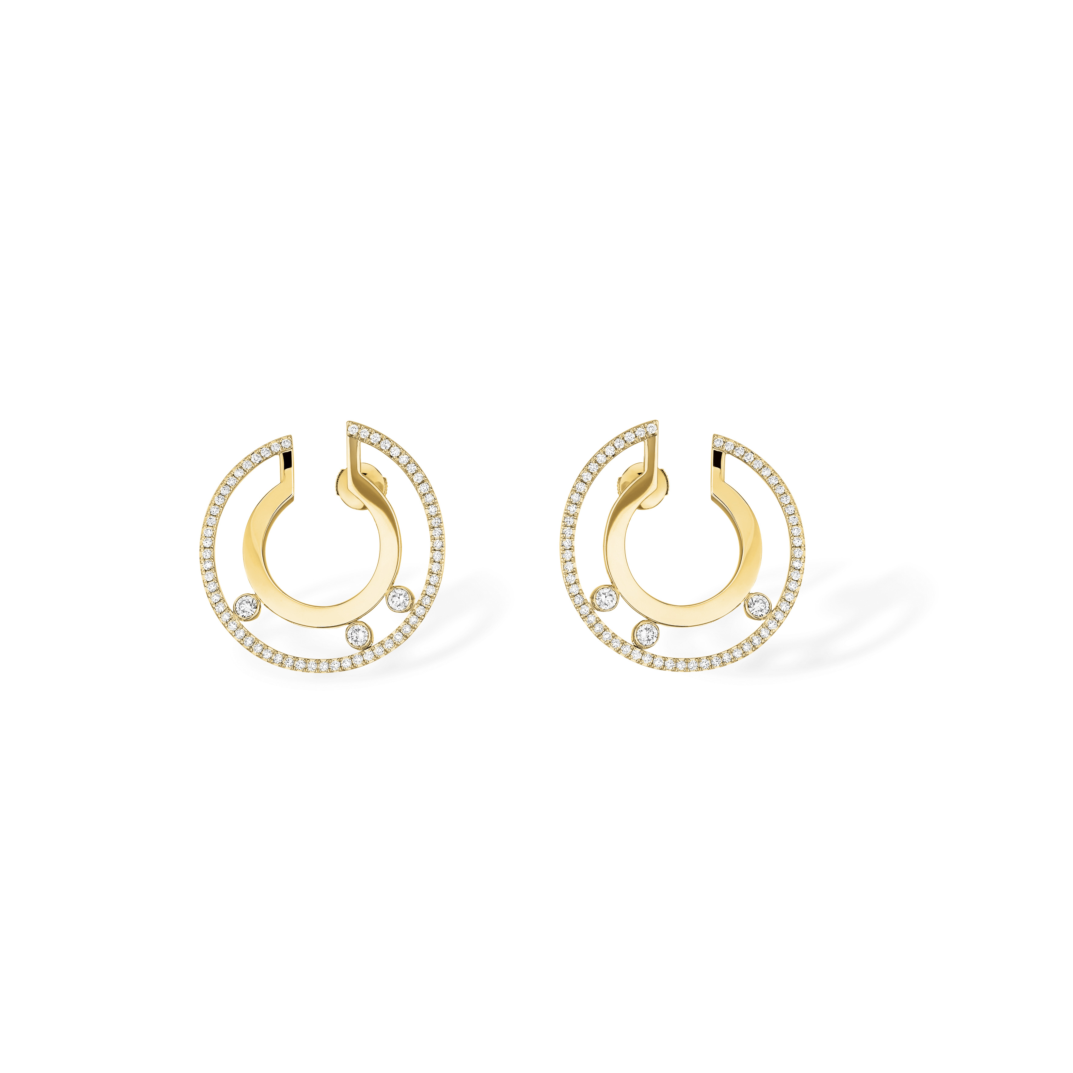 Women Jewellery  MESSIKA, Move Romane Large Hoop Earrings, SKU: 06690-YG | watchapproach.com