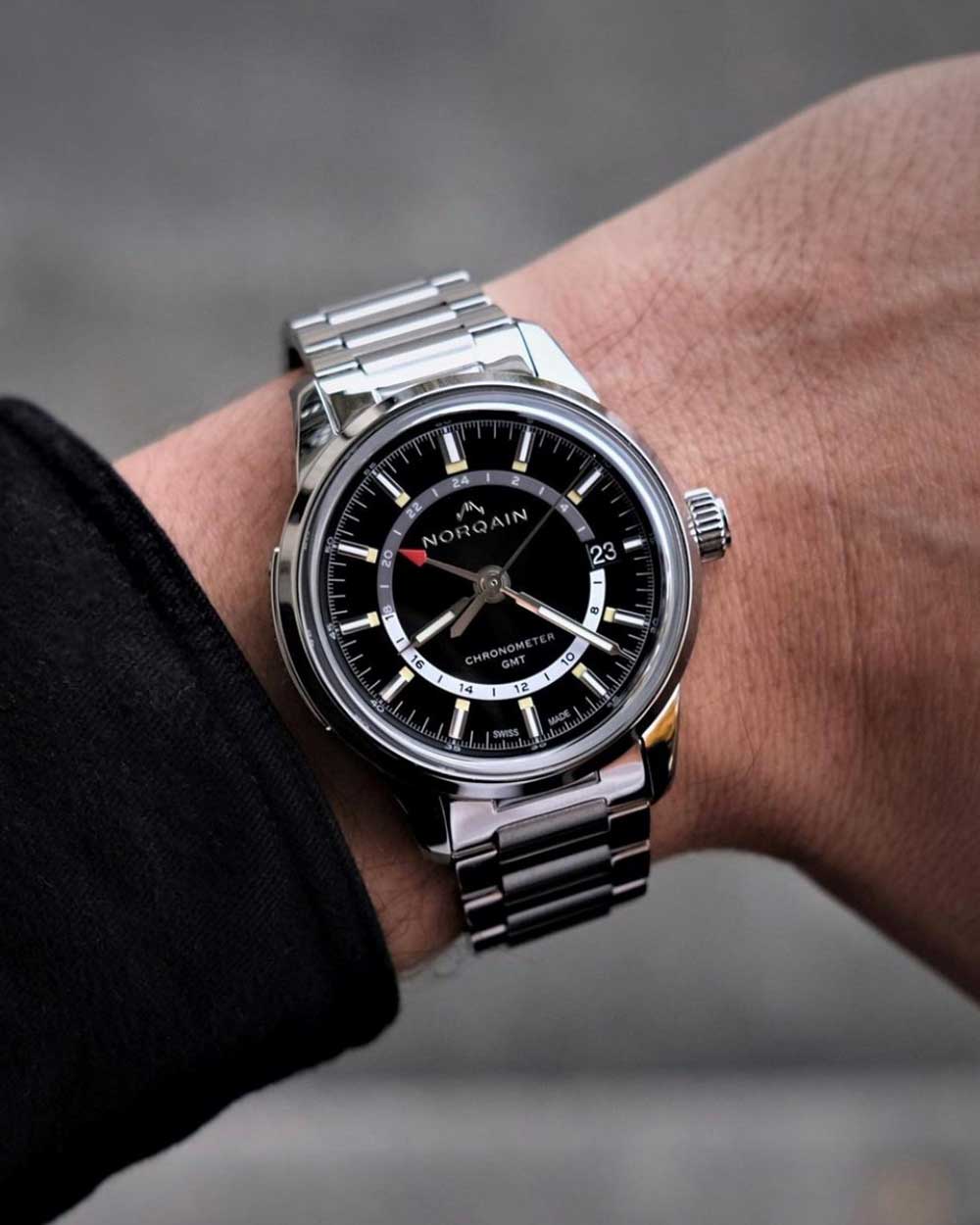 Men's watch / unisex  NORQAIN, Freedom 60 GMT / 40mm, SKU: NN2100SG/B211/201SG | watchapproach.com