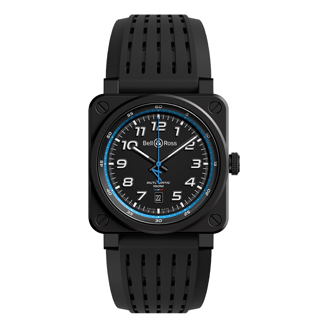 Men's watch / unisex  BELL & ROSS, BR 03-92 A522 / 42mm, SKU: BR0392-A522-CE/SRB | watchapproach.com