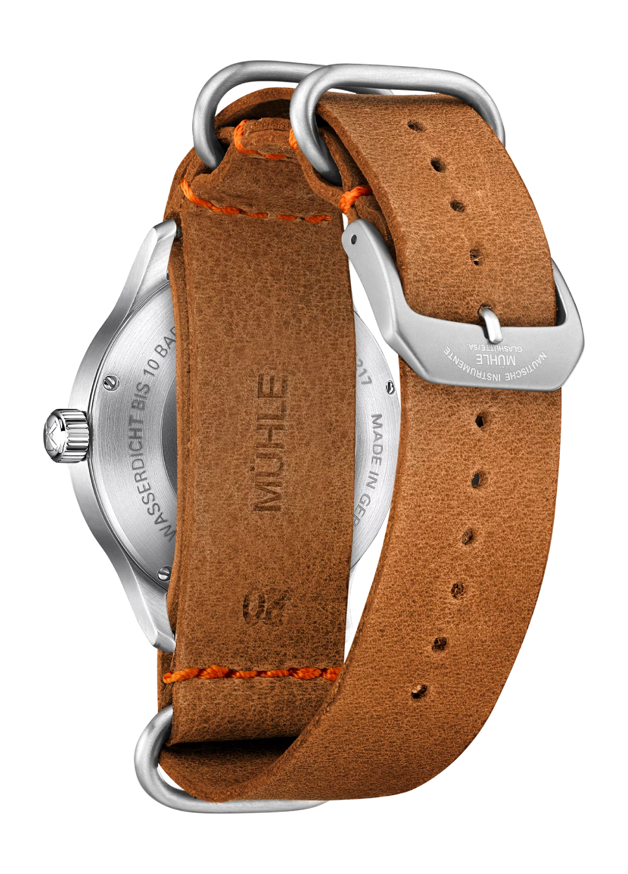 Men's watch / unisex  MÜHLE-GLASHÜTTE, Panova Green / 40mm, SKU: M1-40-76-LB-II | watchapproach.com