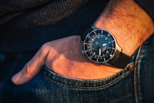 Men's watch / unisex  MÜHLE-GLASHÜTTE, S.A.R. Seebataillon GMT / 45mm, SKU: M1-28-62-KB | watchapproach.com