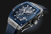 Men's watch / unisex  HUBLOT, Spirit Of Big Bang Titanium Blue Ceramic / 42mm, SKU: 642.NL.7170.RX | watchapproach.com