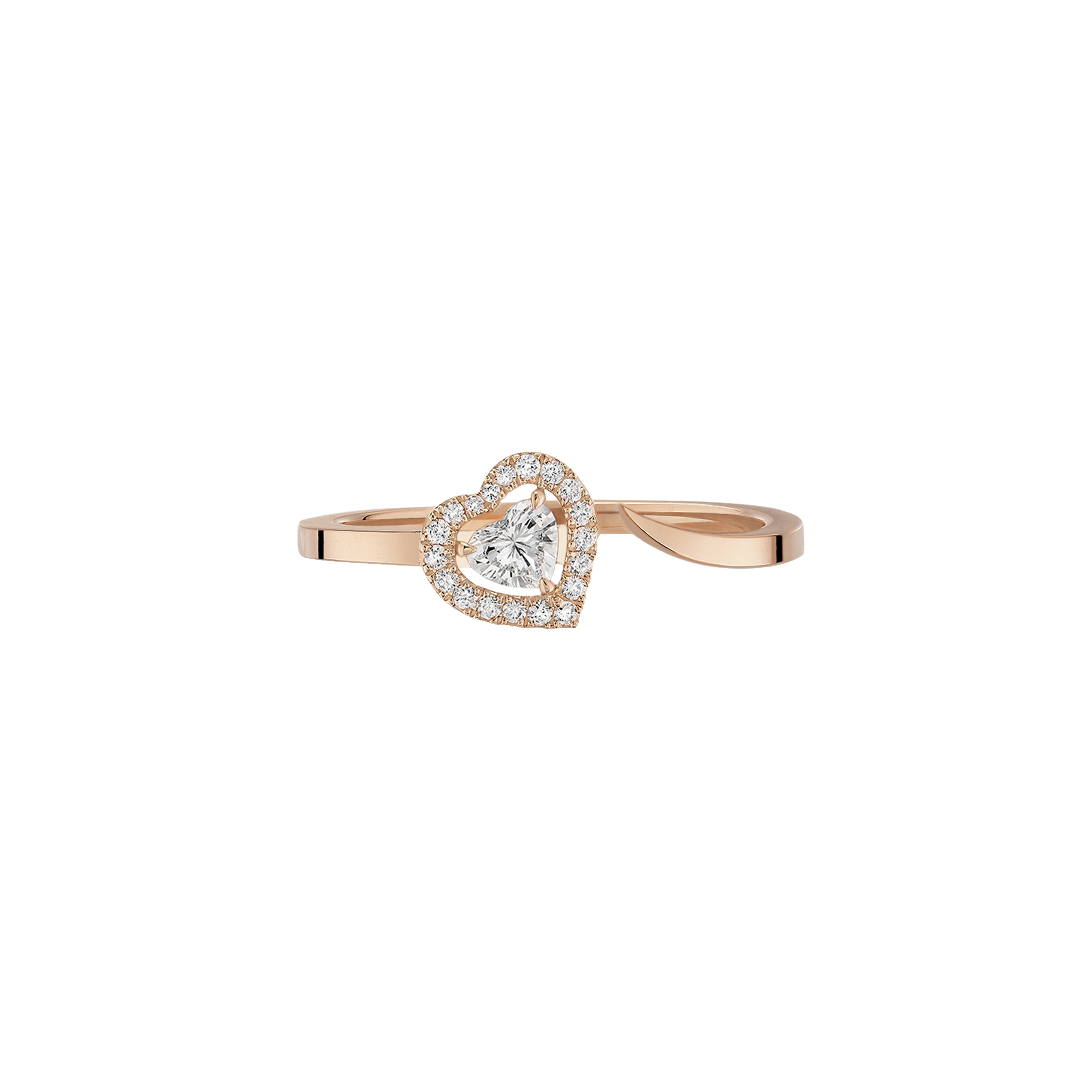 Women Jewellery  MESSIKA, Joy Cœur 0.15ct Diamond Pink Gold Ring, SKU: 11439-PG | watchapproach.com