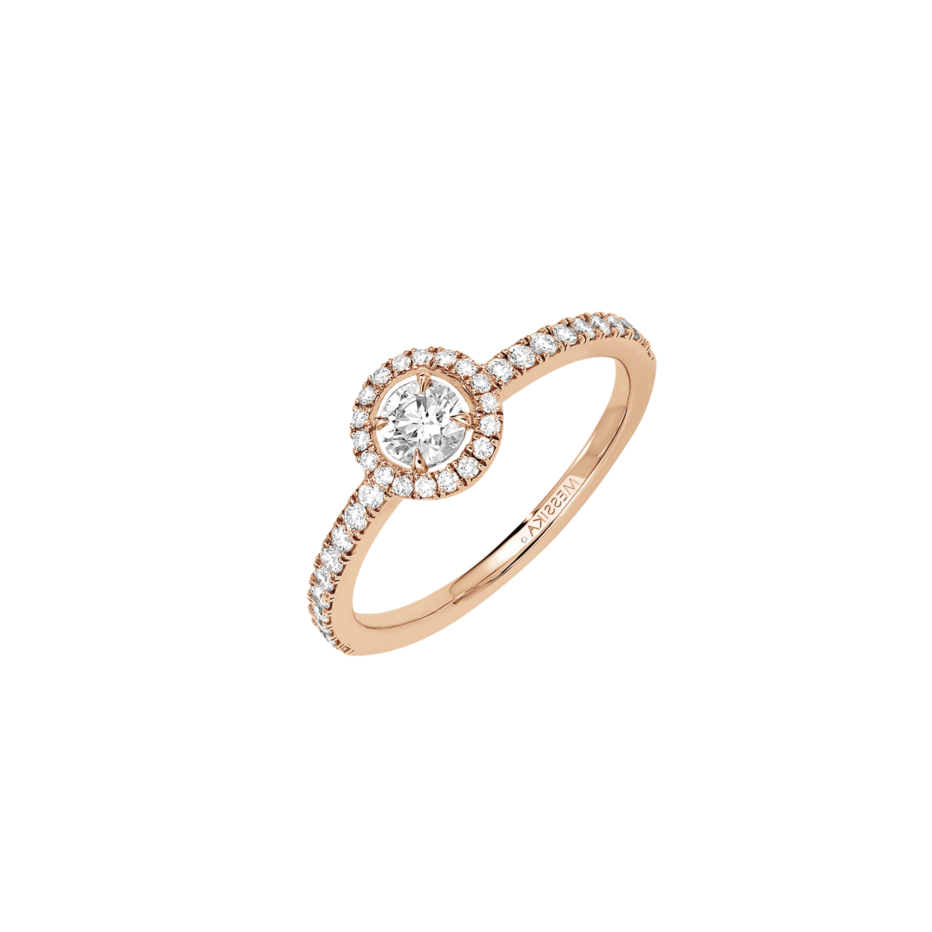 Women Jewellery  MESSIKA, Joy Brilliant Cut 0.25ct Diamond Pink Gold Ring, SKU: 04163-PG | watchapproach.com