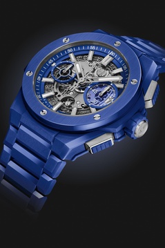 Men's watch / unisex  HUBLOT, Big Bang Integrated Blue Indigo Ceramic / 42mm, SKU: 451.EX.5129.EX | watchapproach.com