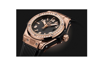 Ladies' watch  HUBLOT, Big Bang One Click King Gold Diamonds / 33mm, SKU: 485.OX.1180.RX.1204 | watchapproach.com